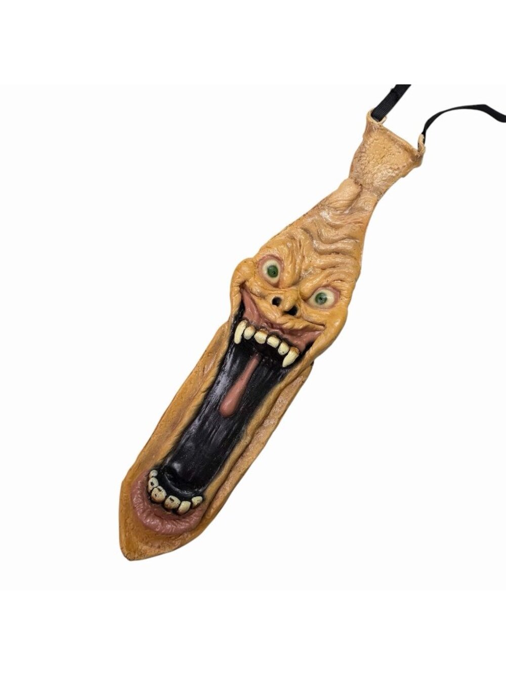 Vintage 1996 Cinema Secrets Halloween Costume Prop Latex Face Necktie Scary